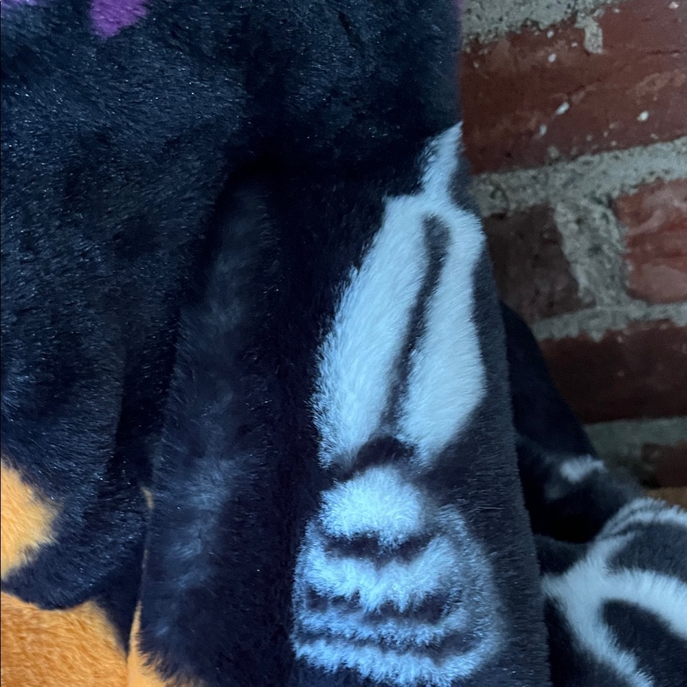 Black and Orange Hocus Pocus blanket - Picture 3 of 7